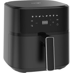 Фритюрница Iceagle 6,5 л Airfryer XL - фритюрница без жира с металлической внутренней частью | 1700 Вт Фритюрница с 8 программами приготовления, цифрово