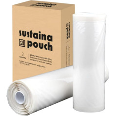SousVideTools Sustainapouch 80 mu geprägte Vakuumversiegelungsrollen, 20 см x 5 м