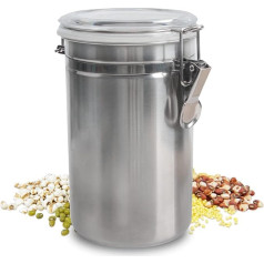 Контейнер для круп, контейнер для хранения продуктов из нержавеющей стали с крышкой, герметичный контейнер для кофе, кухонный контейнер дл
