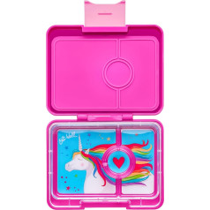 Yumbox Snack S Lunch Box (Malibu Purple Magical Unicorn) - Маленький ланч-бокс с 3 отделениями | Детский бенто-бокс для яслей - Подходит для школьных сумок