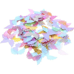 EXCEART 100 Stück Multifunktions-Engelsflügel Engelsflügel Ornamente Engelsflügel zum Basteln SockenEngelsflügel Handwerk Engelsflügel Puppe DIY Engelsflügel Tiara Kleider Haushalt Patch Polyester
