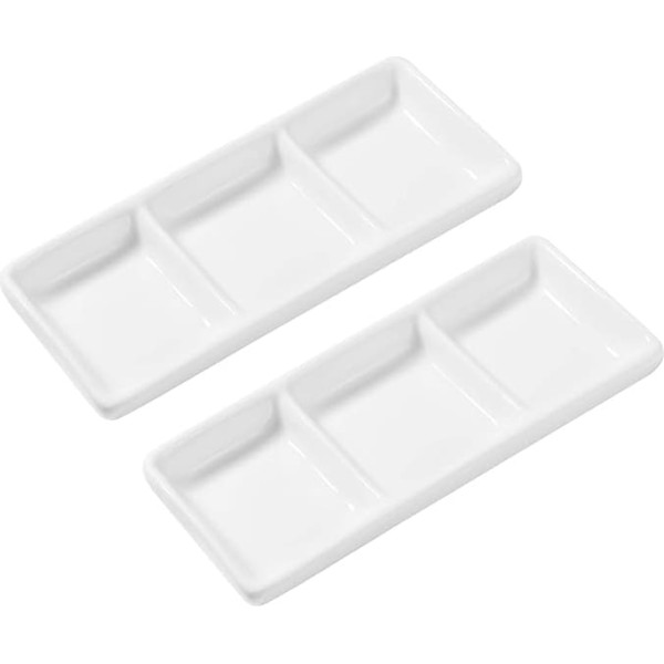 Набор из 2 блюд для запеканок Квадратные блюда для запеканок Белые блюда Закуски Посуда Мини Десертные блюда Керамические чаши для макания