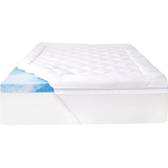 Sealy Mattress Topper Matratzenauflage aus Memory-Schaum, Kühlgel, Queen