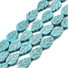 Airssory 450 Шт. Листья Дерева Окрашенные Синтетические Бирюзовые Бусины Весна Листья Растения Свободные Бусины Проставки для DIY Ювелирные Изде