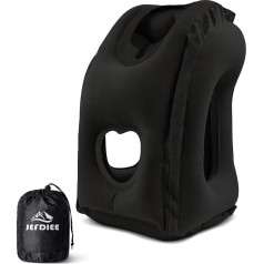 Надувная подушка для путешествий JefDiee - полная релаксация для поддержки головы и шеи в самолете, поезде, автомобиле и офисе