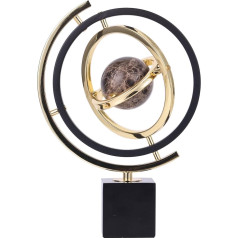 XIAOMAGG Золотой Глобус Скульптура Искусство Украшения Дома Декор Скульптуры Домашний Декор Современный Мраморный Глобус и Черный Металл Ску