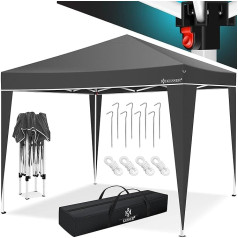Kesser® Gazebo, 3 x 3 м, водонепроницаемый, в комплекте сумка, система Pop-Up Click, защита от ультрафиолета 50+, складная беседка, садовый шатер, шатер для 