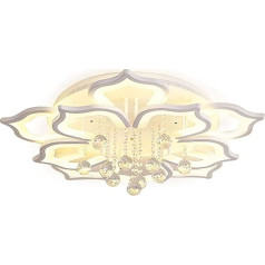 Потолочный светильник LED Crystal Ceiling Light Flower-Shaped Crystal Ceiling Light Modern Acrylic Petal LED Chandelier Flush Mount Ceiling Lights with Remote Control for Living Room Bedroom Hallway Dining Room (6 + 6
