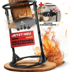 FEUERGRAF® SplitX Manual Wood Splitter - [Includes Blade Sharpener] Firewood Splitter, Manual Log Splitter, Kindling Cracker, Wood Splitting