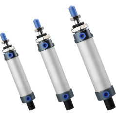 Пневматический люфтцилиндр, мини -Пневматический цилиндр из алюминия MAL16/20/25/32/40 Typ 25-500 mm Hub Doppel wirken kleine Luftzylinder für automatische Ausrüstung (Цвет : 175mm Stroke, 