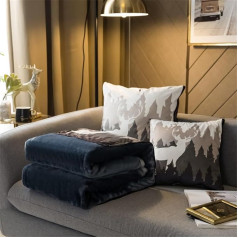 Surwin Одеяло для путешествий, одеяло и подушка в одном, пушистое мягкое фланелевое одеяло для самолетов, скандинавская подушка для путешеств