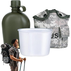 Opvonxeh Портативная фляга для воды, многоцелевой набор фляг для путешествий, спортивная фляга для воды, легкая бутылка для питья, бутылка для 