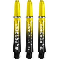 Валы Harrows Supergrip Fusion с фрезерованными кольцами короткие - 10 комплектов (30) (черно-желтые)