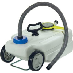 Такси для сточных вод Petri 25 литров с крышкой DIN 96 со шлангом и ключом (серый)