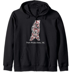 Harbour Protection, Alaska Indian Grizzly Bear Hooded Jacket, черный
