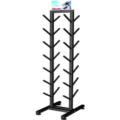 CXJGCRDM Держатель образцов почвы, сверхмощный металлический стеллаж для хранения лыж, организатор домашнего спортзала, свободно стоящий ста