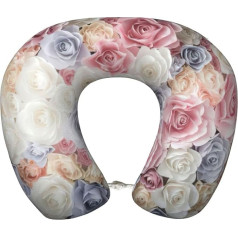 Подушка для путешествий DEXNEL из пены с эффектом памяти, подходит для самолетов, сна, путешествий