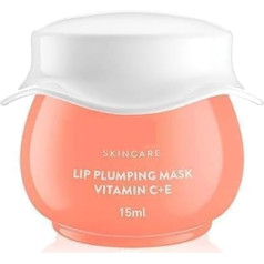 NP Lip Plumping Mask mit Vitamin C + E für natürlich strahlende Lippen, verblasst Lippenpigmentierung, glättet schuppige und trockene Lippen (Blutorange & Nektarine), 15 мл