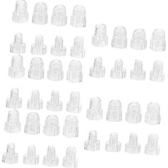 HAPINARY 40 Stk kleine Blasenspitze maske gesichtsreinigungsbürsten mouth mask skincare zubehör Wasser- -Maschinenköpfe Zubehör für Schönheitsgeräte Plastik