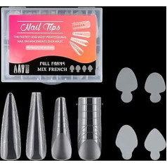 Набор двойных форм Gel-Form, französische Spitze, Aufkleber, Erweiterungsformen-Set, volle künstliche Faselspitze