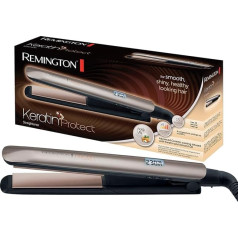 Утюг для выпрямления волос Remington Keratin (высококачественное кератиновое керамическое покрытие, обогащенное миндальным маслом) ЖК-дисплей, 9 т