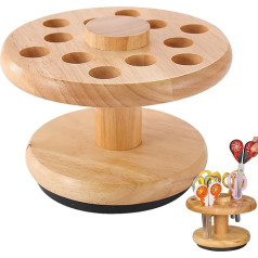 Scherenhalter für Friseure | Holzscherenhalter für Friseurscheren | Schreibtisch-Organizer Aufbewahrungsbox für Friseurscheren mit 12 Löchern, Holzfarbe, См. описание, Унисекс