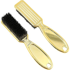 Namvo 2 Piece Neck Dusting Brush, Salon Hairdressing Face Duster, Hairdressing Hair Cut Sweeping Brush for Cleaning Hair Cutting