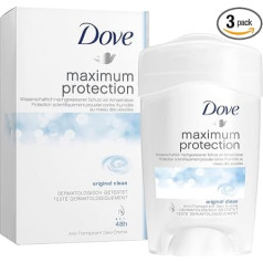 Dove Maximum Protection Original Clean Антиперспирант дезодорант-крем-стик, 45 мл, упаковка из 3 штук
