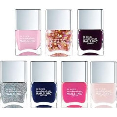 Nails.INC Набор лаков для ногтей Let's Go Disco (7 предметов)