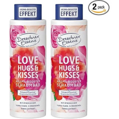 Dresdner Essenz Love, Hugs and Kisses Bubble Bath 2 x 500 мл веганская добавка для ванны упаковка из 2