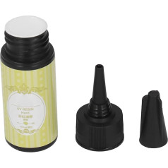 Fyearfly UV Resin Glue, УФ-клей, бутылка 25 г, небыстрая полимеризация, герметичная кристаллическая смола, желтый, УФ-отверждение