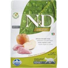 n&d prime cat boar and apple adult - сухой корм для кошек - 300 г