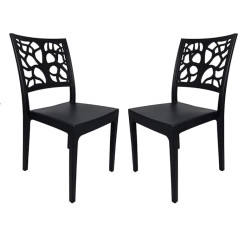 Liberoshopping.eu - La Tua Casa In Un Clik TETI Штабелируемый стул из полипропилена для использования в помещении и на улице (антрацит, 2)