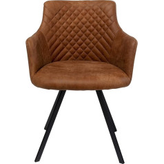 Kare Дизайнерский вращающийся стул Coco Brown Dining Room Chair 360 Degree Rotatable 84 x 53 x 60 см (В x Ш x Г)