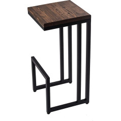 Loftie Барный стул для домашнего бара, барный стул, кухонный стул, стул для бистро, стул с подставкой для ног, стул, не требует сборки, промышлен