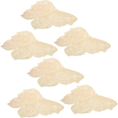 Amosfun 6pcs бабочка подставки декоративные плацкартные коврики эстетические подставки термостойкий плацкарт термостойкий подставка многора