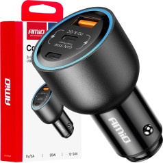 Автомобильное зарядное устройство 2x usb-c + usb-a 12v 24v 95w -04372