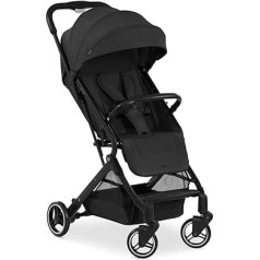 hauck Travel N Care, черный - золотой лауреат Mother & Baby Awards 2024, легкая дорожная тележка с дождевиком, подвеска, компактная и складная, UPF 50+, полностью ле