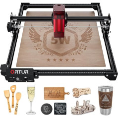 ORTUR OLM2 S2 Лазерный гравировальный станок, 5,5 Вт лазерная мощность гравировального станка, фиксированный фокус сжатого пятна, защита глаз, ла