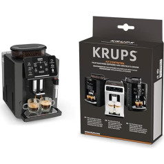 Полностью автоматическая кофемашина Krups Sensation, насадка для вспенивания молока, 5 напитков и набор для чистки и ухода за полностью автоматич