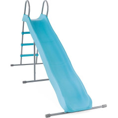 Intex 44107 - Детская садовая горка из стали и пластика, голубая, 251 x 84 x 147 см
