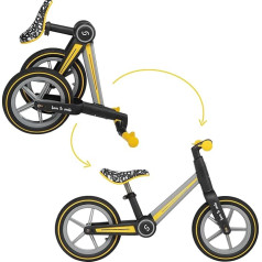 skiddoü Ronny Balance Bike от 2 лет Складной обучающий баланс-байк до 30 кг Алюминиевая рама 12 дюймовые колеса Регулируемая высота руля Блокировка коле