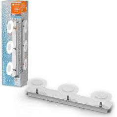LEDVANCE Smart LED Bathroom Light Chrome, 21 Вт, 2100 Лм, 3000-6500 К, 52 см, IP44, Orbis Wave Wall Light, светильник для ванной комнаты с технологией WiFi, диммируемый, управляемый чер