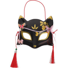 LIFKOME Kitsune Лиса Маска Лиса Лиса Лиса Маска Кабуки Маски Японский Традиционный Лиса Косплей Кабуки Маски Кошка