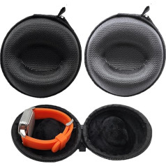 Yiyifor Watch Box, Pack of 2 Watch Case, Portable Watch Case, Watch Bag with Padded, EVA Watch Box Organiser, Suitable for All Watches and Smartwatches, Necklace Earphones, Waterproof and Drop-Proof,