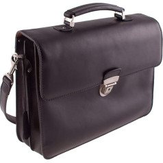 PICARD Мужской кожаный чемодан-портфель Toscana Black 8324