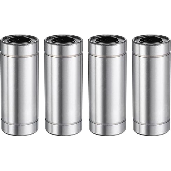 QUARKZMAN Pack of 4 LM16LUU линейные подшипники 16 мм отверстие 28 мм OD 70 мм длина линейные шарикоподшипники двусторонние резиновые уплотнения подшипни