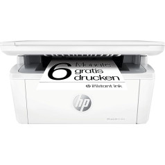 Лазерный принтер HP LaserJet MFP M140we, монолазер 3-в-1, 6 месяцев бесплатной печати с HP Instant Ink в комплекте, HP+, принтер, сканер, копир, двусторонняя печа