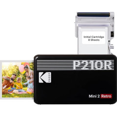 KODAK Mini 2 Plus Ретро мобильный 10 X 15 фотопринтер, и Polaroid мгновенные фотографии печатать в премиум-качестве на ходу с вашего мобильного телефона, 