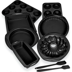 Экономичный 9-в-1 антипригарный силиконовый набор противней для духовки BPA Free жаропрочный кекс коробка хлеб пицца сыр торт кекс инструменты